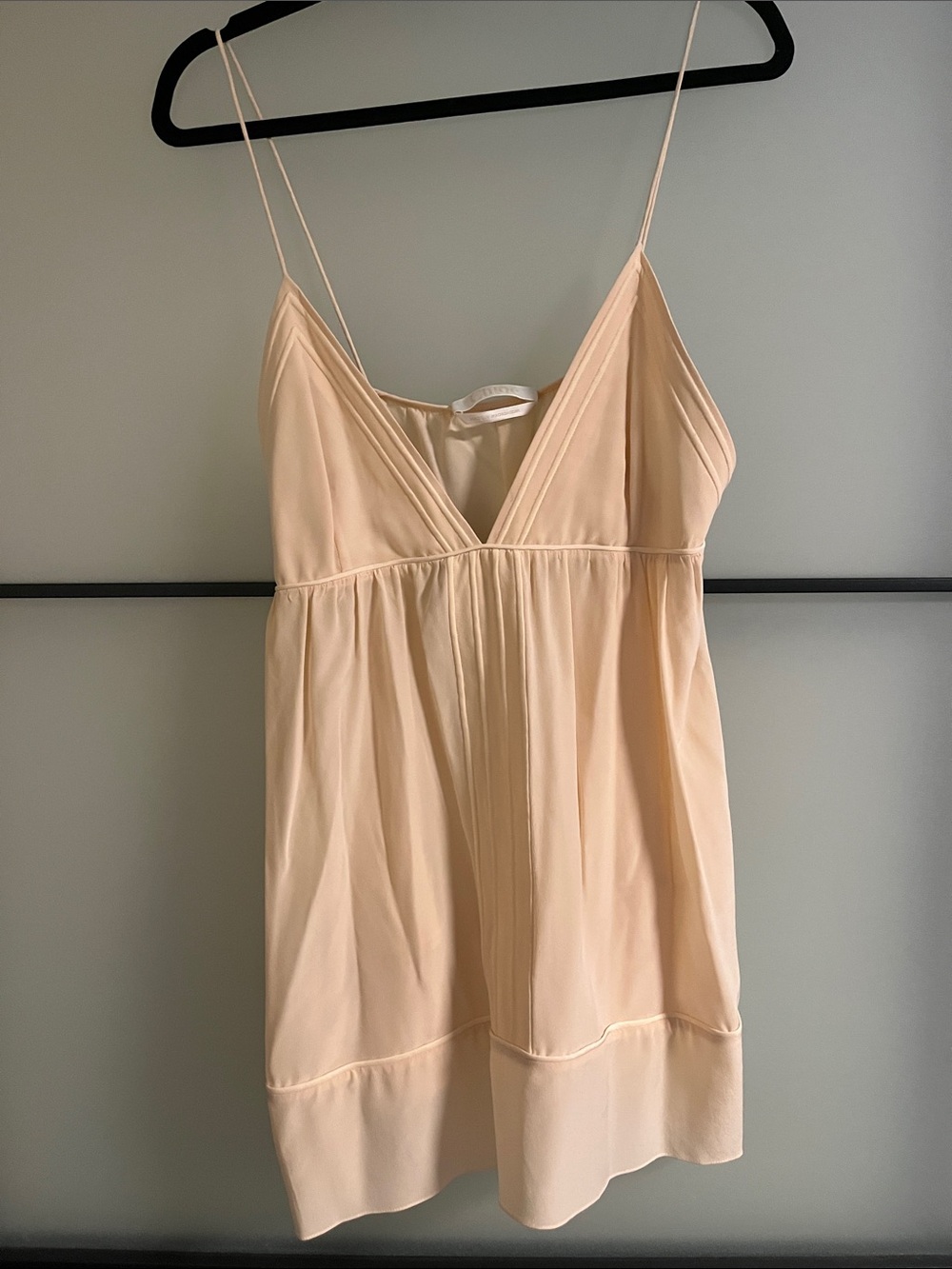 Chloé spaghetti strap draped top 100% silk - NWOT